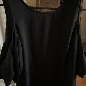 Black dress with slits on arms